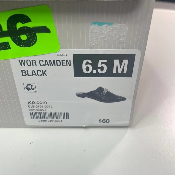 WORTHINGTON Camden Black Decorative Flat Mule Size 6.5 NIB - Picture 8 of 8